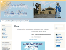 Tablet Screenshot of parrocchiastellamaris.net